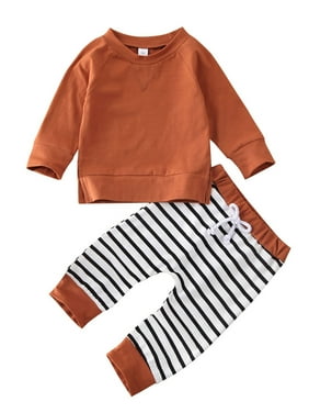 Weilov 0-24months Toddler Kid Baby Boy Girls Rainbow Print Romper Bodysuit Pants Hat Outfits Sets Parties Club Halloween Christmas New Year Thanksgiving Gift for Kids in Autumn and Winter